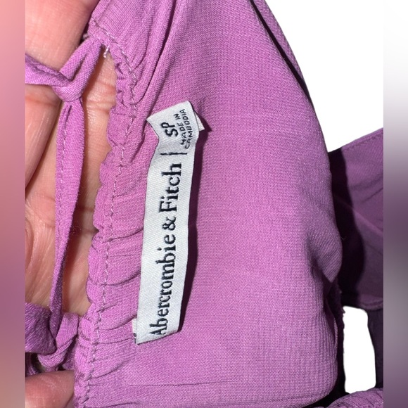 Flowy Tiered Maxi Dress Abercrombie & Fitch - Picture 6 of 8